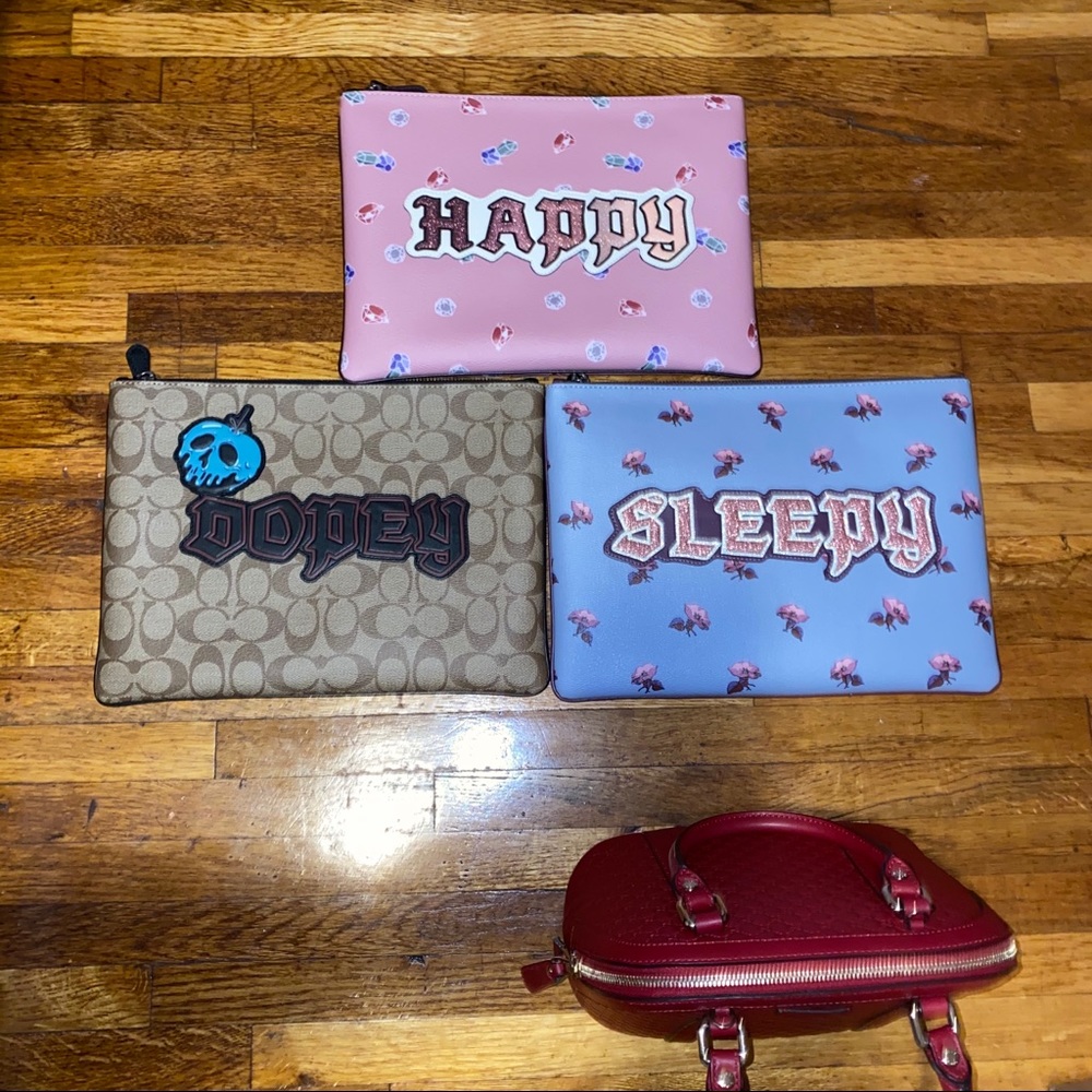 A bundle of 3 Limited coach clutch and Gucci bag